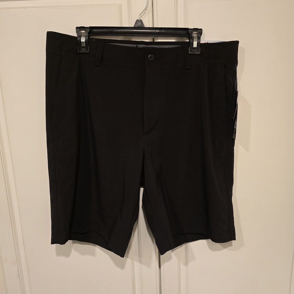 Grand Slam Men's Black Flat Front Shorts
